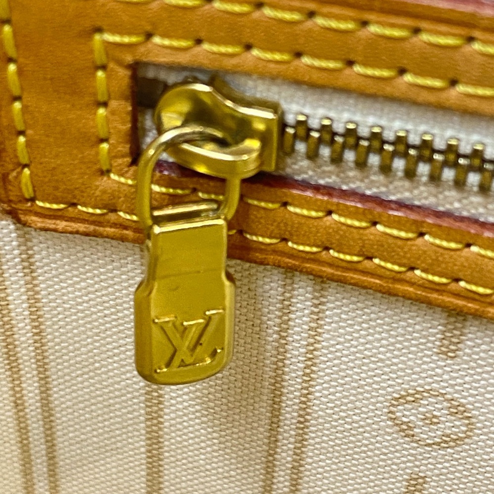 LOUIS VUITTON Damier Azur NEVERFULL GM LV DUST BAG, ORGANIZER, COA Authentic - Picture 10 of 17